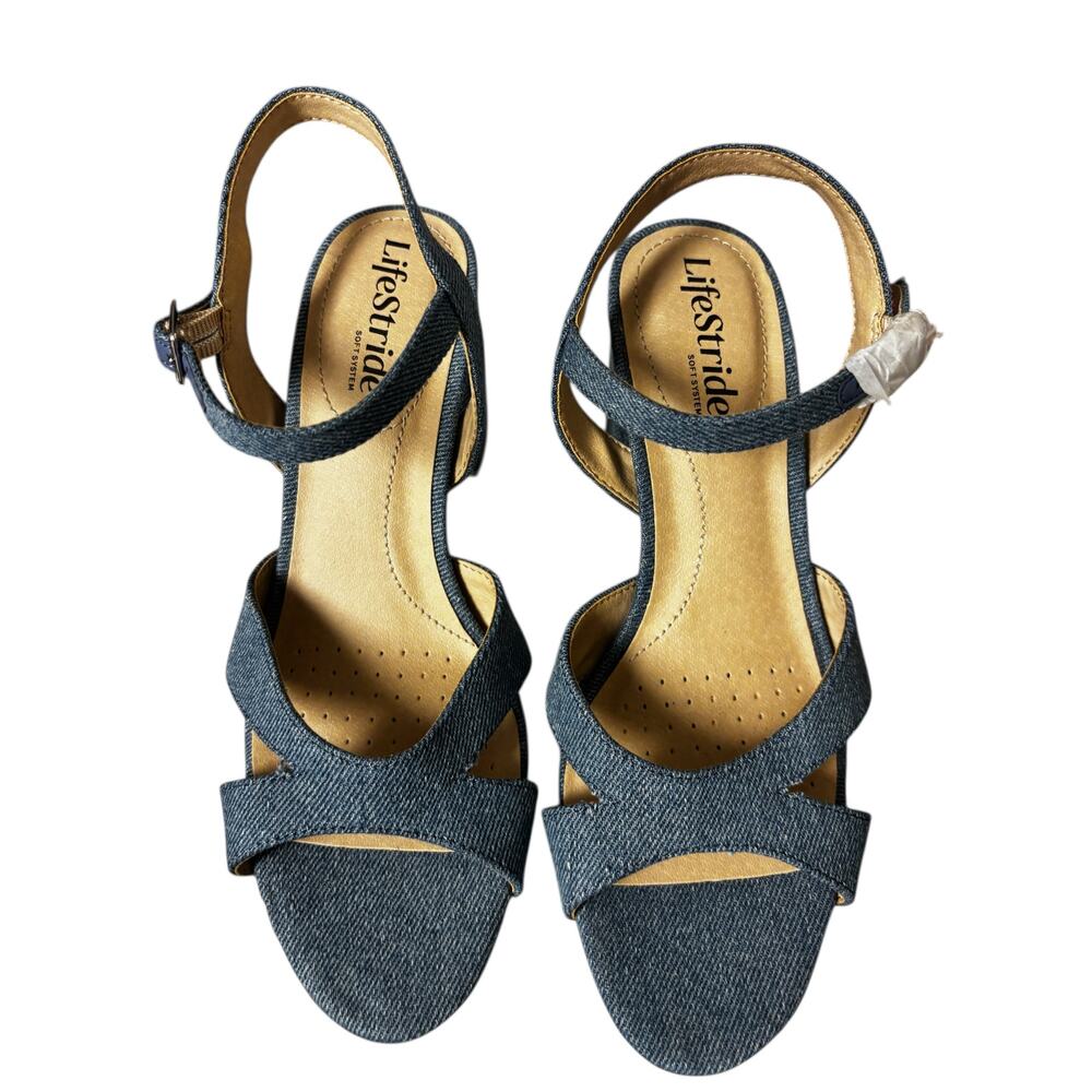 LifeStride NWOT Women's Last Dance 4 Platform Casual High Heel Sandals Size 6.5M